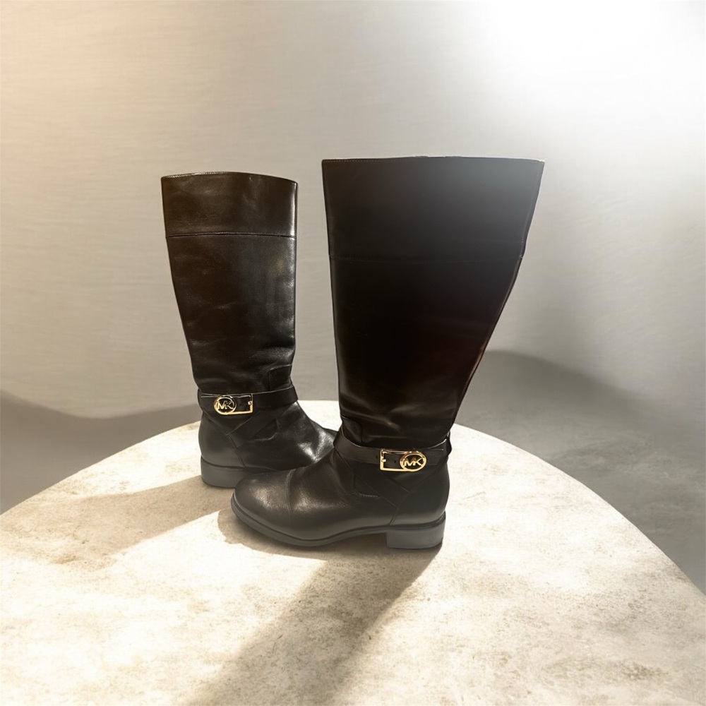 Michael Kors Collection Black Over the Knee Boots